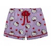 Hello Kitty Head AOP White Polka Dots and Red Hearts Red Bows Shorts Set - 3 of 4