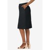 Jessica London Women's Plus Size Stretch Cotton Chino Skirt - 4 of 4