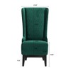 PAGED Velvet Accent Chairs with Soft Padded and Wooden Legs,Arm Chair with High-Back,Comfy Chairs for Living Room,Bedroom - 3 of 4