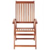 vidaXL Folding Patio Chairs 2 pcs Solid Acacia Wood Brown - 2 of 4