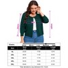 Coolmee Cardigan Sweaters for Women Open Front Button Down 3/4 Long Sleeve Crewneck Shrug Top Short Tops - 4 of 4