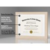Americanflat 11x14 Light Wood Diploma Frame - Displays 8.5x11 Diplomas with Mat or 11x14 Inch Without Mat - Shatter-Resistant Glass. - 4 of 4