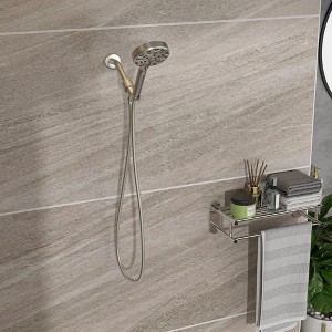 PAGED Multi Function Dual Shower Head Modern Shower System with Hand Shower for Bathroom, Restroom - 1 of 4