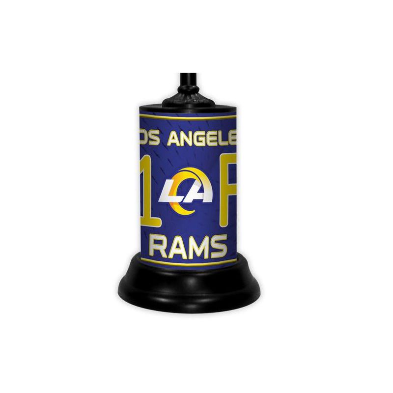 NFL 18-inch Desk/Table Lamp with Shade, #1 Fan with Team Logo, Los Angeles Rams, 2 of 4