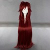 Unique Bargains Women's Wigs with Wig Cap 39" Red Brown - 2 of 4