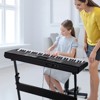 VEVOR 61 Key Digital Keyboard Piano, Lighted Keys, Electric Portable Piano with Adjustable Stand 600 Tones 500 Rhythms,Black - 2 of 4