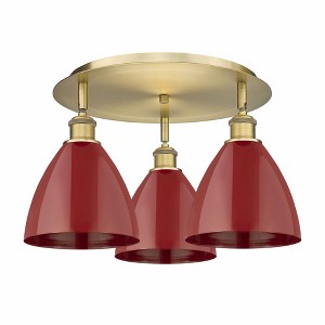 Ballston Dome - 3 Light Flush Mount In Industrial Style-10 Inches Tall and 19.25 Inches Wide - 1 of 1