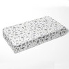 Bacati - Owls in the Woods Gray Beige 100 percent Cotton Universal Baby US Standard Crib or Toddler Bed Fitted Sheet - 3 of 4