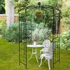 Lorna 81.3''x114.2''Arch MetalGarden Trelli, Birdcage Shape Pergola Pavilion for Wedding Ceremony, Outdoor Furniture Near Me - The Pop Home - 3 of 4
