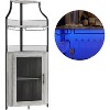 Acekool Corner Bar Cabinet, Wine Rack with Glass Holder, Metal Frame, Space-Saving Home Bar - 4 of 4
