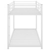 NicBex Twin Size Bunk Bed Low Level Design Steel Rack Bed Frame with Guardrails and Ladder, Space Saving, No Spring Box Required - 3 of 4