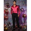Lars Amadeus Men's Long Sleeves Button Down Prom Party Satin Dress Shirts - 2 of 4