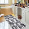 Modern Abstract Geometric Area Rug Machine Washable Rug With Non-Slip Backing Stain Resistant Easy Cleaning Indoor Low Pile Floor Cover For Home Decor - 3 of 4