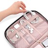 PAVILIA Soft Electronic Organizer Travel Case, Medium Cable Tech Storage Pouch Cord Bag, Charger Accessories Essentials - 4 of 4