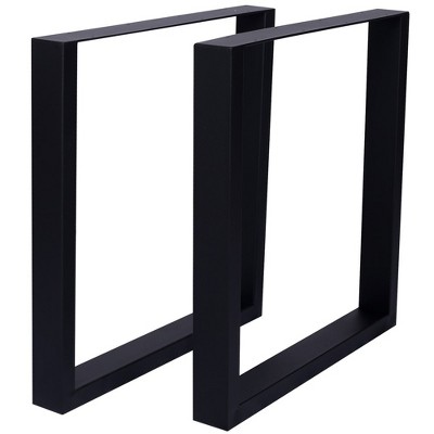 2pcs Square Metal Table Legs, Heavy Duty Wide Metal Table Legs Steel Desk Legs Table Leg Dining Table Legs Industrial Furniture Legs for Coffee Table