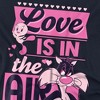 Women's Looney Tunes Valentine's Day Tweety Sylvester Love In The Air Loose T-Shirt - 2 of 4