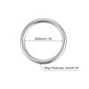 Unique Bargains Hanging Hardware 316 Stainless Steel Welded O-Rings 2 Pcs - 2 of 4