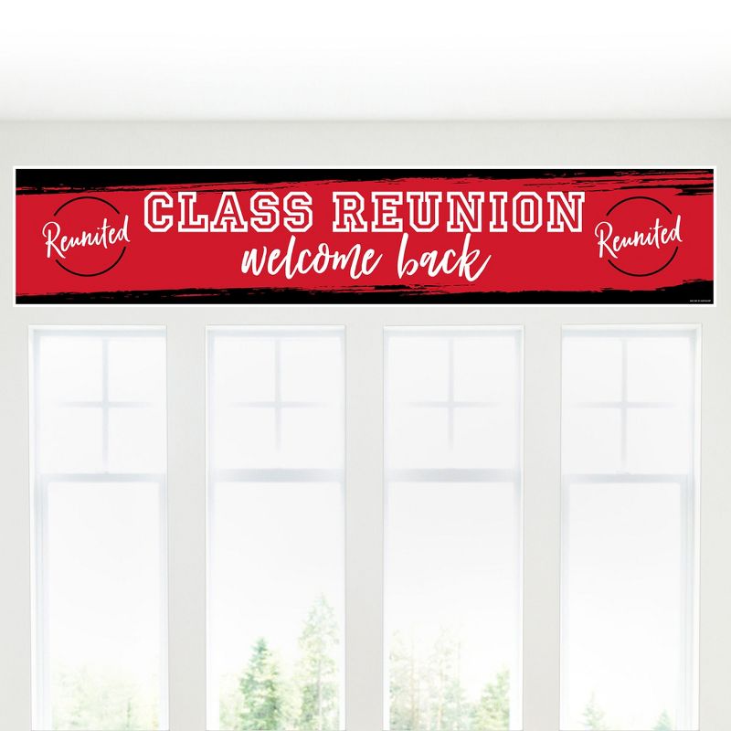 Big Dot of Happiness Reunited Red - School Class Reunion Party Decorations Party Banner, 5 of 8