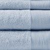 Vynxaria Blue 6 Piece Antimicrobial Cotton Tencel Towel Set - 3 of 4