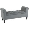 NicBex Storage Bench Button Tufted Design Upholstered Ottoman Bench with Rolled Armrests for Bedroom, Entryway - 4 of 4