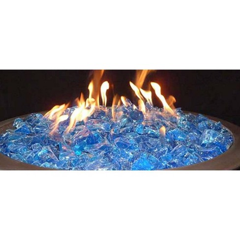 Recycled Fire Pit Fire Glass Turquoise Waters Az Patio Heaters Target