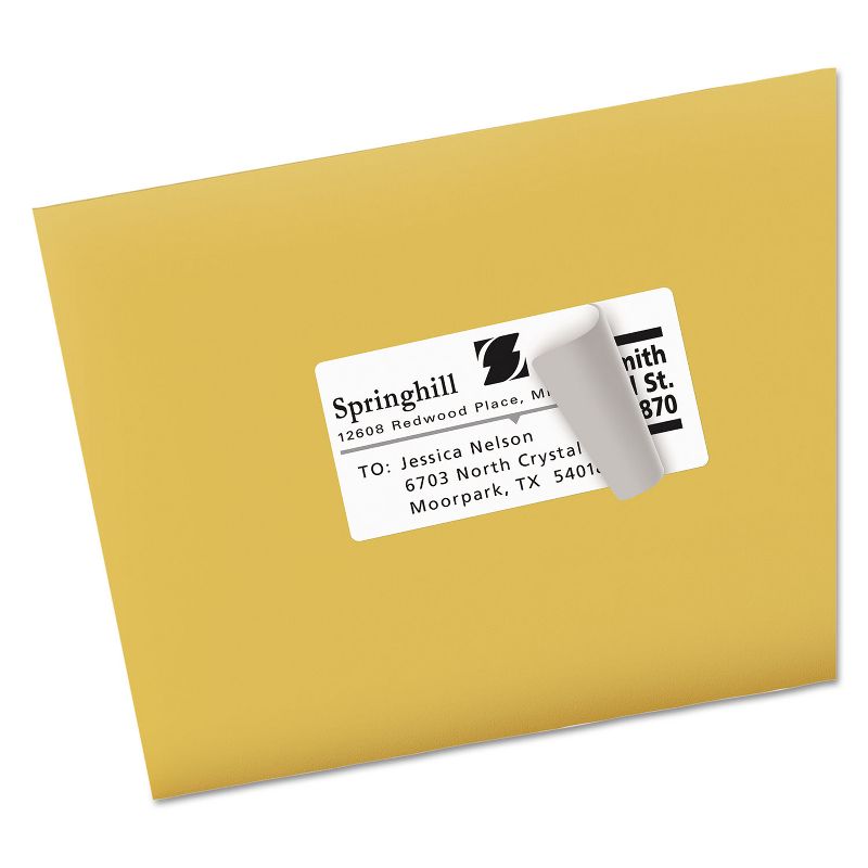 Avery Shipping Labels with TrueBlock Technology Inkjet 2 x 4 White 1000/Box 8463, 2 of 10