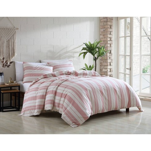 Riverbrook Home 2pc Queen Arnez Comforter Bedding Set Red: Cotton Weave, Machine Washable, Includes Shams - image 1 of 4