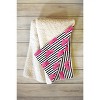 Little Arrow Design Co watercolor hearts on stripes Fleece Blanket - Deny Designs - 2 of 2