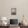 Art Remedy Contemplating at High Seas Beach Life Inspired Wall Art Framed - 2 of 4