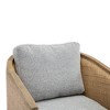 360 Degree Swivel Barrel Club Chair for Nursery, Hotel, Bedroom, Office, Lounge - 3 of 4