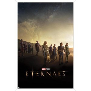 Trends International Marvel Eternals - Group Key Art Framed Wall Poster Prints - 1 of 4