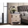 Vynxaria Contemporary Pearl Nightstand - 28"Hx28"Wx17"D, Sturdy Materials, Easy-Clean Surface, Versatile Modern Bedroom Furniture - 3 of 4