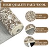 Large Washable Area Rug Non-Slip Non-Shedding Faux Wool Vintage Rug for Living Room, Farmhouse, Dining Room, Indoor - 3 of 4