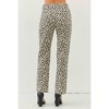 Women's Liza Leopard Cheetah Print Denim Pants - Idem Ditto - 3 of 4