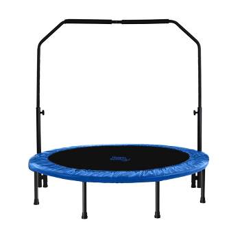 Machrus Upper Bounce Mini 48" Trampoline with Adjustable Bar and Safety Padding for Kids' and Adults