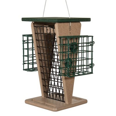JCs Wildlife Whole Peanut and Suet Feeder - Woodpecker, Chickadee Feeder