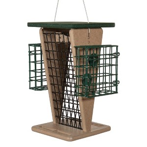 JCs Wildlife Whole Peanut and Suet Feeder - Woodpecker, Chickadee Feeder - 1 of 4