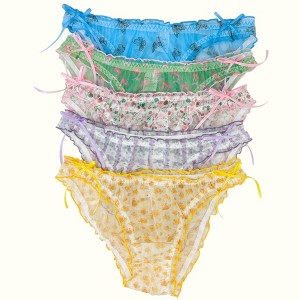 Milanblocks Summer Floral Fantasy Coquette Mesh Panty Set - 1 of 4