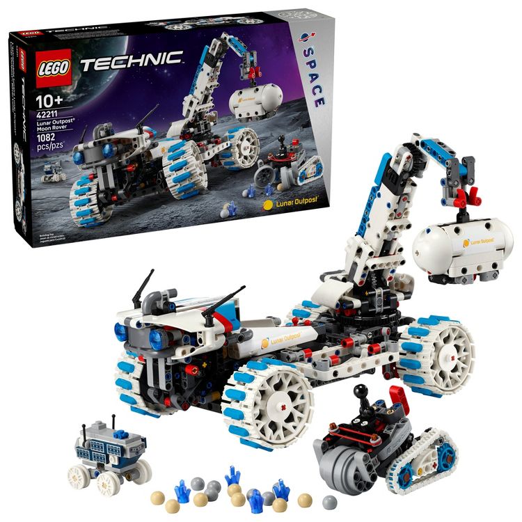 LEGO Technic Lunar Outpost Moon Rover Space Vehicle 42211, 1 of 7