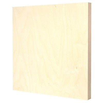 American Easel Primed Wood Painting Panel, Clear Gesso, 20"x20"