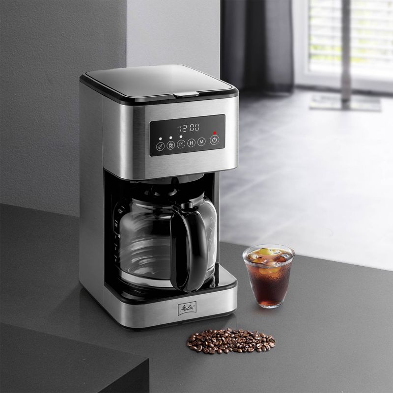 Melitta Aroma Tocco Plus 12c Hot and Iced Drip Coffeemaker with Glass Carafe, 3 of 13