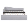Twin Size L-Shaped Upholstered Daybed with Pop Up Trundle - 3 of 4