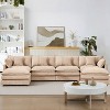 KWPZQEB 130.7" Modular Sectional Sofa, U Shaped Couch with Movable Ottoman, Modern 5-Seat Chenille Sofa with Deep Seat & Pillow for Living Room - 2 of 4