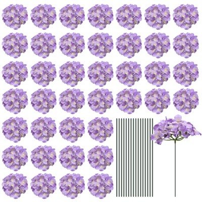 Unique Bargains Wedding Centerpieces Decoration Silk Artificial Hydrangea Flowers