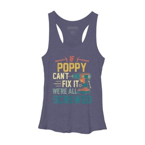 Women's Design By Humans If Poppy Can't Fix It We're All By nathanhoang Racerback Tank Top - 1 of 2