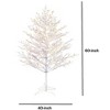 GE 5-ft Winterberry White Artificial Branch Christmas Tree with Multicolor LED Lights - 3 of 4