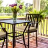 Aoodor Outdoor Dining Chair Cushions Set of 4, Waterproof Patio Furniture Seat Cushions, Outdoor Chair Pads with Ties - 2 of 4