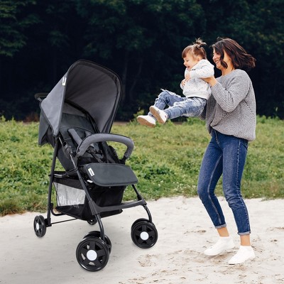 Hauck Charcoal Stone Compact Foldable Jogger Stroller