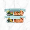 Bentgo 2pc 4.4c Glass 2 Compartment Meal Prep Container Coastal - image 3 of 4