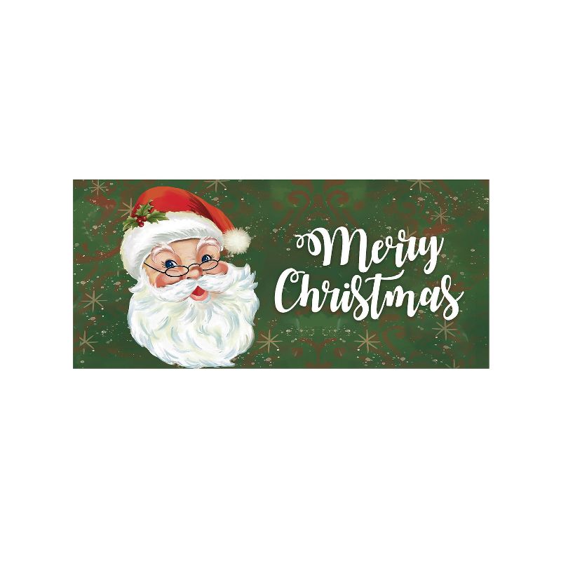 Evergreen Merry Santa Sassafras Indoor Outdoor Switch Doormat 1'10"x10" Multicolored, 1 of 5